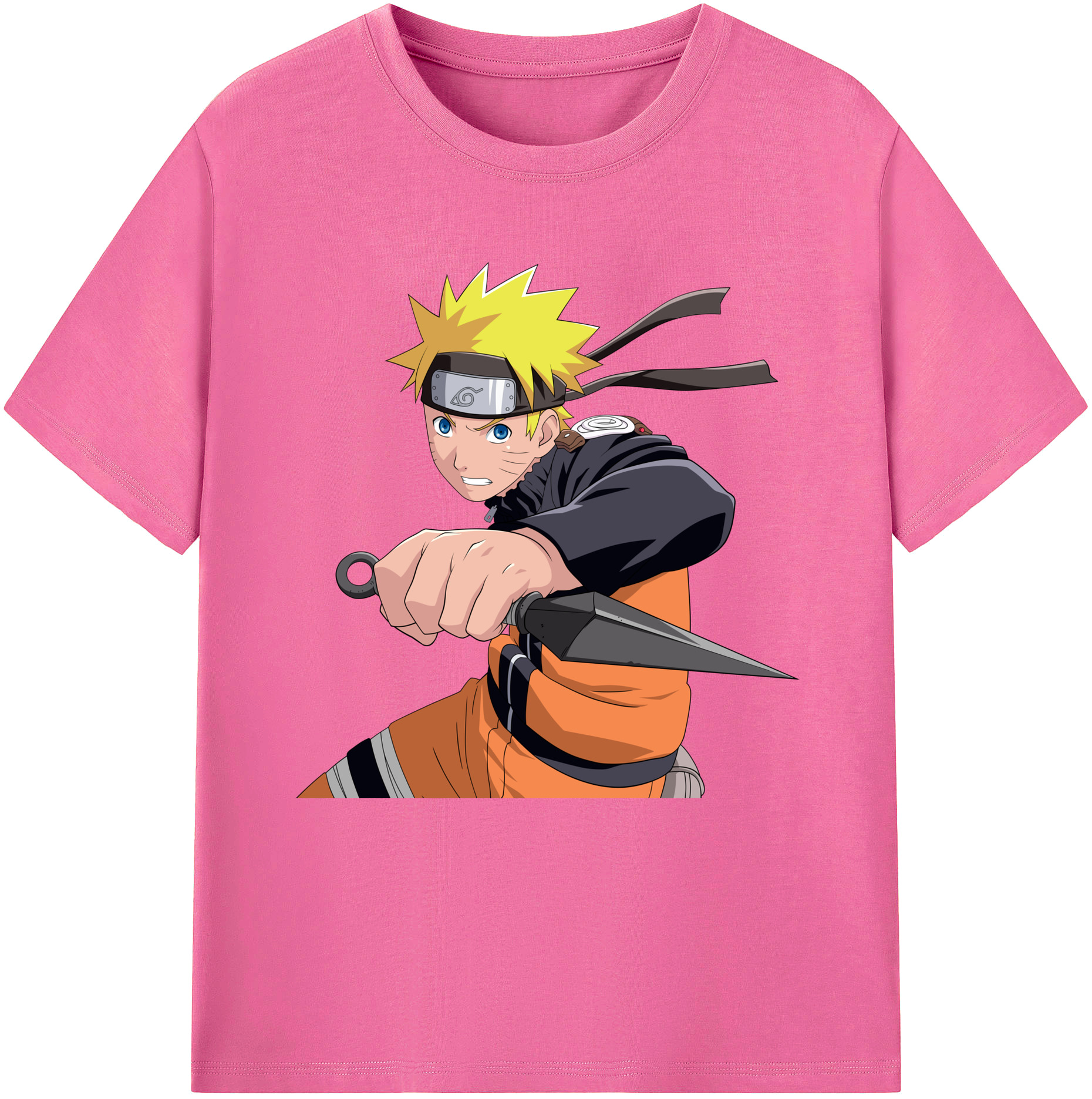 （画像用） NARUTO -ナルト- うずまき ナルト Uzumaki Naruto レディースカジュアルプリントTシャツ（綿100％）